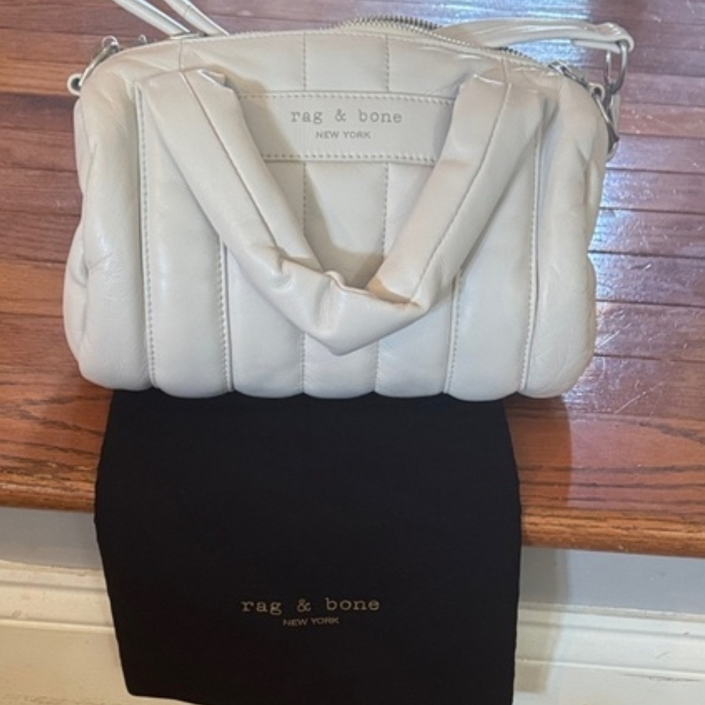 Rag & Bone New Cloud Puffer Bag Hand Or Strap Soft Leather New York